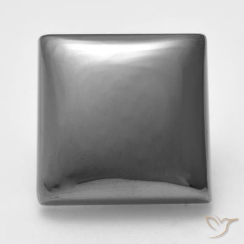 22.03ct Naturale Grigio medio Ematite, Quadrato, Opaco