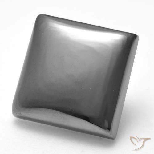 Ematite Grigio medio naturale da 22.03 ct, Quadrato, Opaco