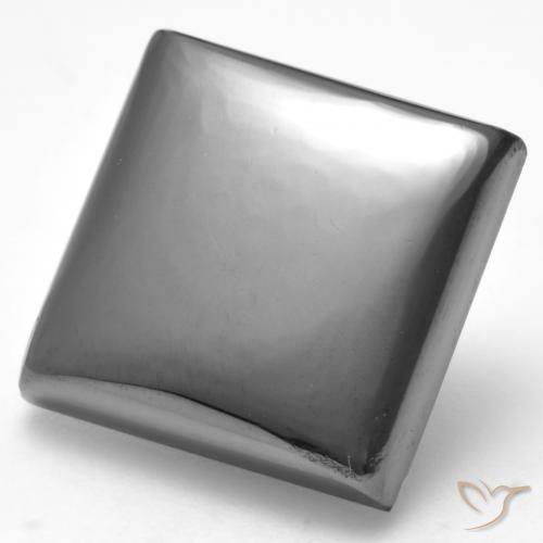 Ematite Grigio argento naturale da 26.32 ct, Quadrato, Opaco