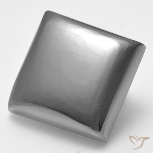 Ematite Grigio medio naturale da 26.41 ct, Quadrato, Opaco