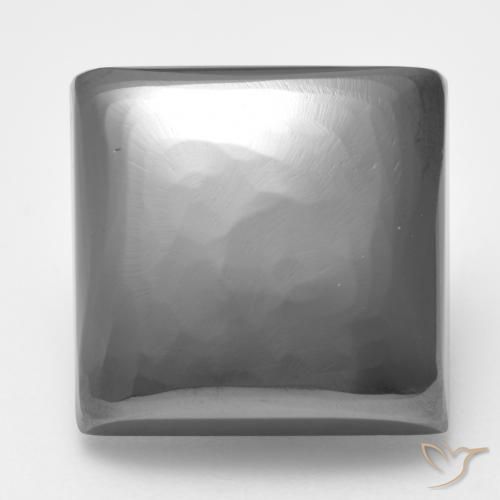 Ematite Grigio argento naturale da 27.58 ct, Quadrato, Opaco