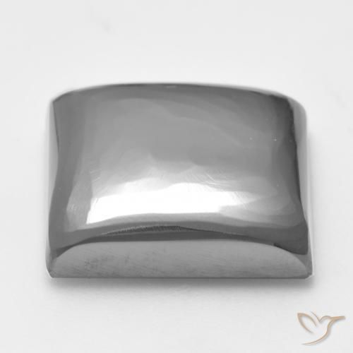 Ematite Grigio argento naturale da 27.58 ct, Quadrato, Opaco