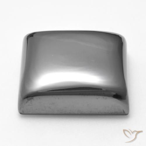 Ematite Grigio argento naturale da 26.28 ct, Quadrato, Opaco