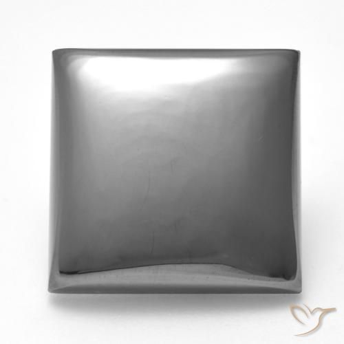 28.19ct Naturale Grigio argento Ematite, Quadrato, Opaco