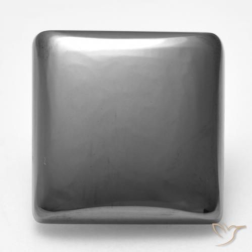 Ematite Grigio argento naturale da 19.04 ct, Quadrato, Opaco