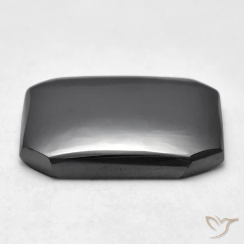 Ematite Grigio medio naturale da 17.40 ct, Ottagonale / Taglio smeraldo, Opaco