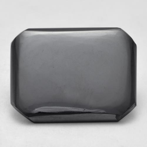 Ematite Grigio medio naturale da 13.49 ct, Taglio smeraldo, Opaco