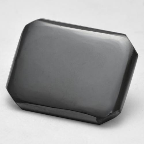 Ematite Grigio medio naturale da 13.49 ct, Taglio smeraldo, Opaco