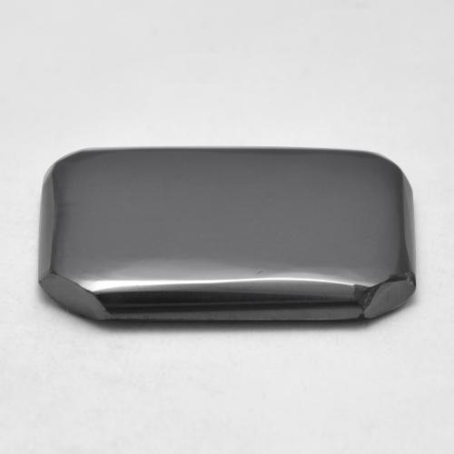 Ematite Grigio medio naturale da 13.49 ct, Taglio smeraldo, Opaco