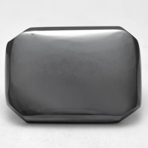 Ematite Grigio medio naturale da 17.73 ct, Taglio smeraldo, Opaco