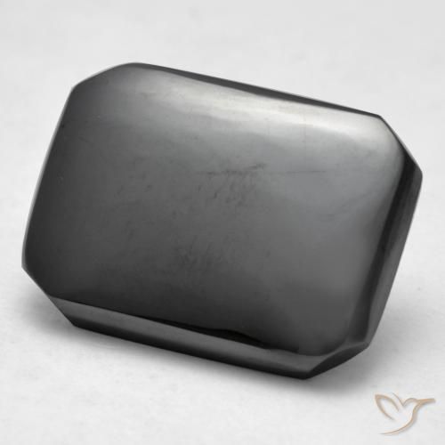 Ematite Grigio medio naturale da 16.40 ct, Ottagonale / Taglio smeraldo, Opaco