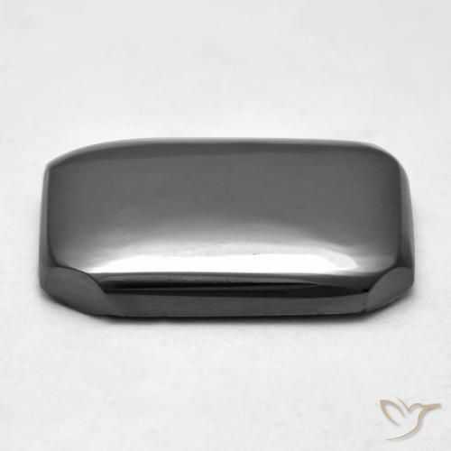 Ematite Grigio medio naturale da 16.40 ct, Ottagonale / Taglio smeraldo, Opaco