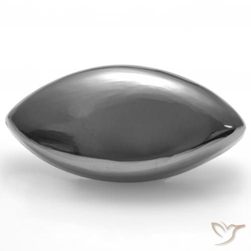 26.89ct Naturale Grigio medio Ematite, Taglio marquise, Opaco