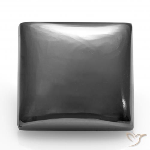 22.46ct Naturale Grigio medio Ematite, Quadrato, Opaco