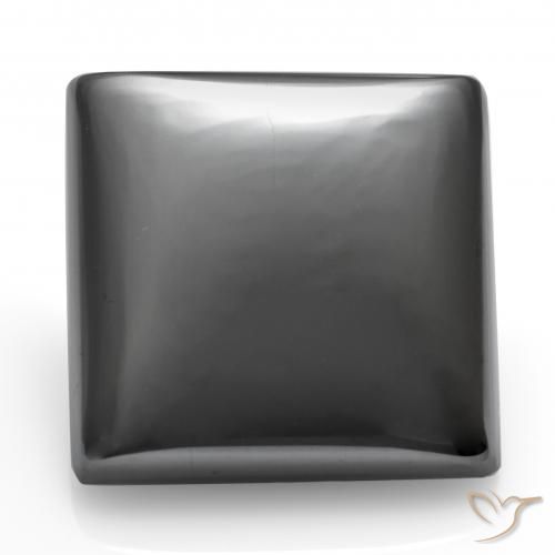 27.09ct Naturale Grigio medio Ematite, Quadrato, Opaco
