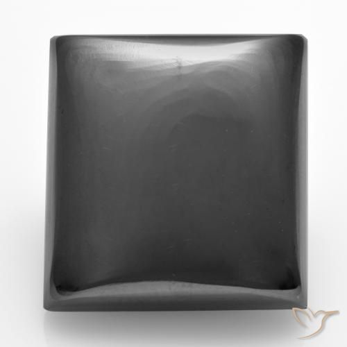 23.80ct Naturale Grigio medio Ematite, Quadrato, Opaco