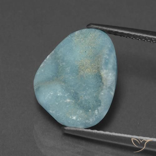6.97ct Naturale Verde blu Druse emimorfite, Taglio a fantasia, Opaco