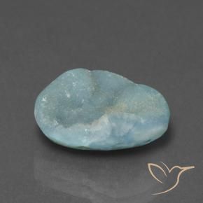 Druzy emimorfitica Verde blu naturale da 6.97 ct, Taglio a fantasia, Opaco