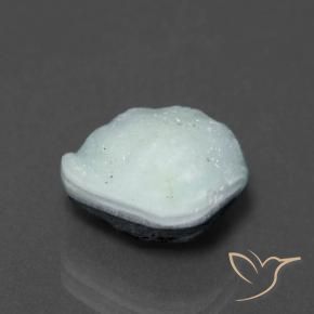 Druzy emimorfitica Azzurro-Verde Pale naturale da 7.67 ct, Taglio a fantasia, Opaco