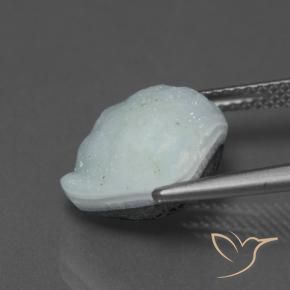 Druzy emimorfitica Azzurro-Verde Pale naturale da 7.67 ct, Taglio a fantasia, Opaco