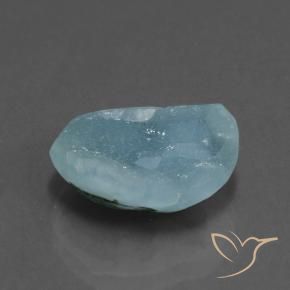 Druzy emimorfitica Verde bluastro chiaro naturale da 7.52 ct, Taglio a fantasia, Opaco