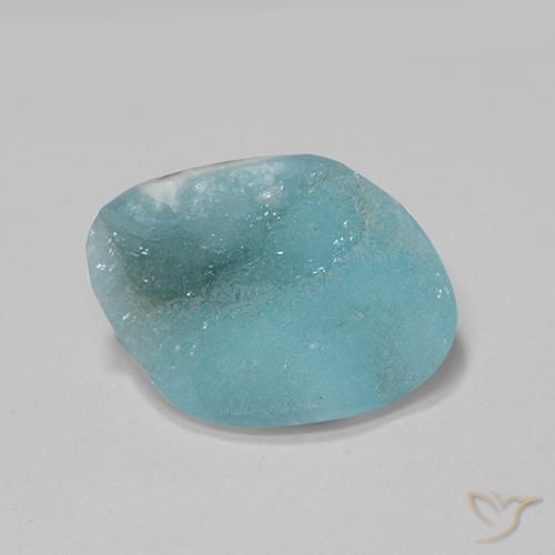 Druzy emimorfitica Teal-blu naturale da 5.81 ct, Taglio a fantasia, Opaco