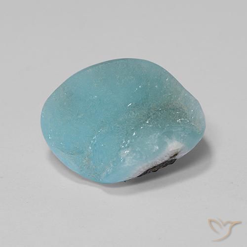Druzy emimorfitica Teal-blu naturale da 5.81 ct, Taglio a fantasia, Opaco