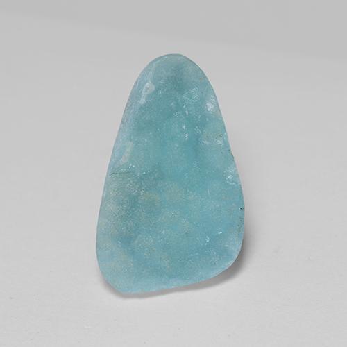 Druzy emimorfitica Teal-blu naturale da 4.48 ct, Forma fantasia, Opaco