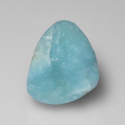 Drusa di emimorfite naturale blu da 8,65 ct, forma fantasia, opaco
