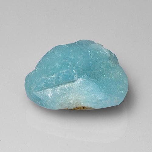 Drusa di emimorfite naturale blu da 8,65 ct, forma fantasia, opaco