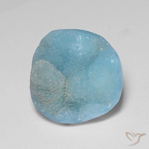 8.28ct Naturale Bambina blu Druse emimorfite, Taglio a fantasia, Opaco