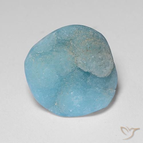 Druzy emimorfitica Bambina blu naturale da 8.28 ct, Taglio a fantasia, Opaco