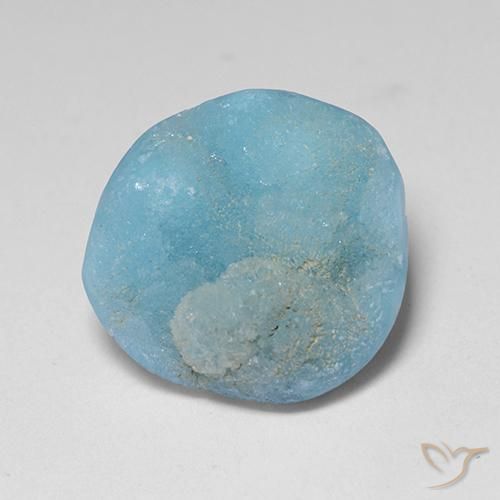 Druzy emimorfitica Bambina blu naturale da 8.28 ct, Taglio a fantasia, Opaco