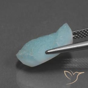 Druzy emimorfitica Verde bluastro naturale da 7.27 ct, Taglio a fantasia, Opaco