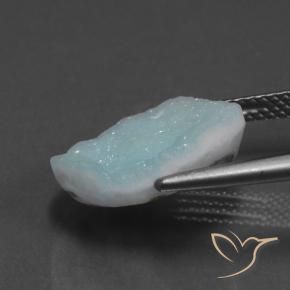Druzy emimorfitica Azzurro-Verde naturale da 7.18 ct, Taglio a fantasia, Opaco