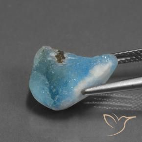 Druzy emimorfitica Blu elettrico azzurro naturale da 6.82 ct, Taglio a fantasia, Opaco