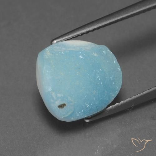 6.04ct Naturale Azzurro Druse emimorfite, Taglio a fantasia, Opaco