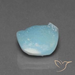 Druzy emimorfitica Azzurro naturale da 6.04 ct, Taglio a fantasia, Opaco