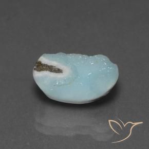 Druzy emimorfitica Verde bluastro chiaro naturale da 5.75 ct, Taglio a fantasia, Opaco