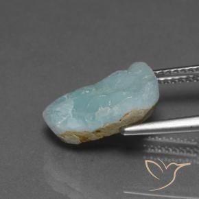 Druzy emimorfitica Verde bluastro chiaro naturale da 5.43 ct, Taglio a fantasia, Opaco