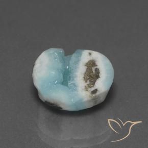 Druzy emimorfitica Verde bluastro chiaro naturale da 6.94 ct, Taglio a fantasia, Opaco