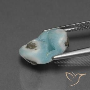 Druzy emimorfitica Verde bluastro chiaro naturale da 6.94 ct, Taglio a fantasia, Opaco