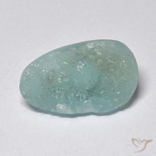 5.63ct Naturale Blu verde Druse emimorfite, Taglio a fantasia, Traslucido