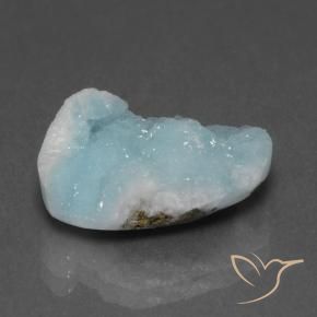 Druzy emimorfitica Verde bluastro chiaro naturale da 8.94 ct, Taglio a fantasia, Opaco