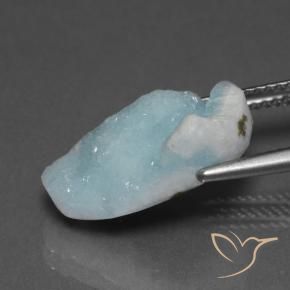 Druzy emimorfitica Verde bluastro chiaro naturale da 8.94 ct, Taglio a fantasia, Opaco