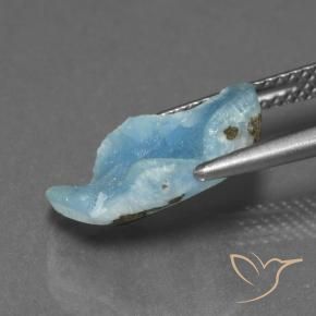 Druzy emimorfitica Blu elettrico azzurro naturale da 4.24 ct, Taglio a fantasia, Opaco