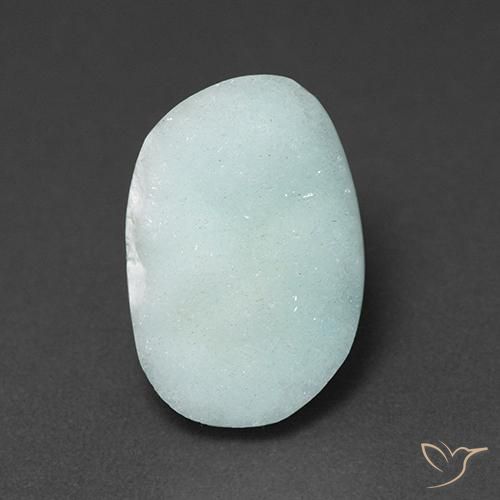 5.31ct Naturale Azzurro Druse emimorfite, Taglio a fantasia, Opaco