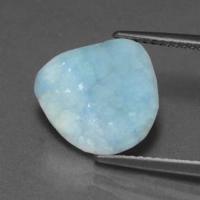 Druzy emimorfitica Blu acqua naturale da 3.40 ct, Forma fantasia, Opaco