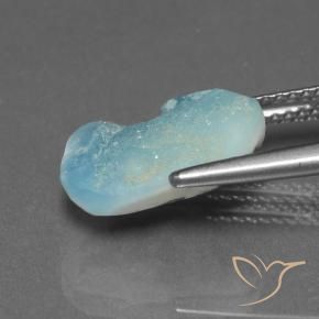 Druzy emimorfitica Verde bluastro chiaro naturale da 4.82 ct, Taglio a fantasia, Opaco