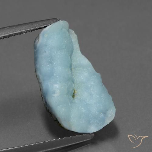 5.78ct Naturale Azzurro Druse emimorfite, Taglio a fantasia, Opaco